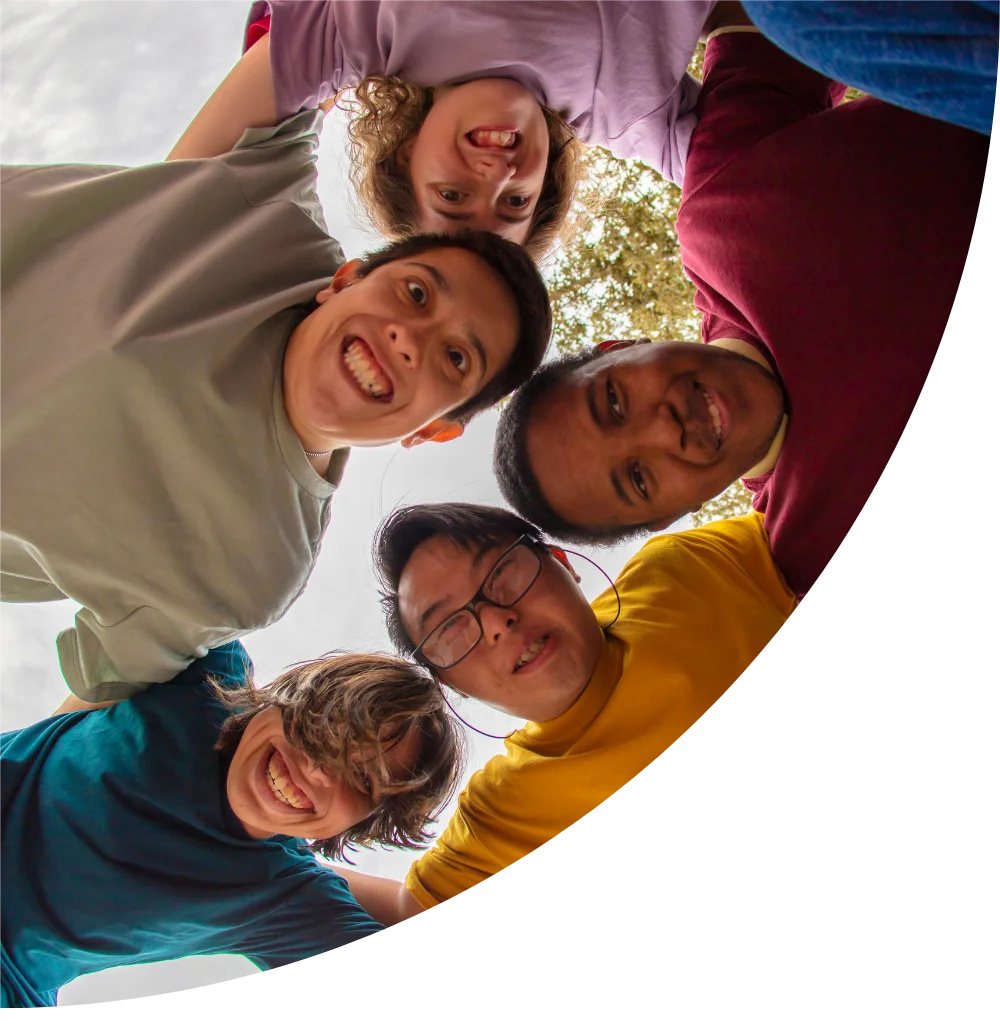 Group of people smiling